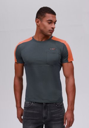 Lihtne T-särk - grey/orange