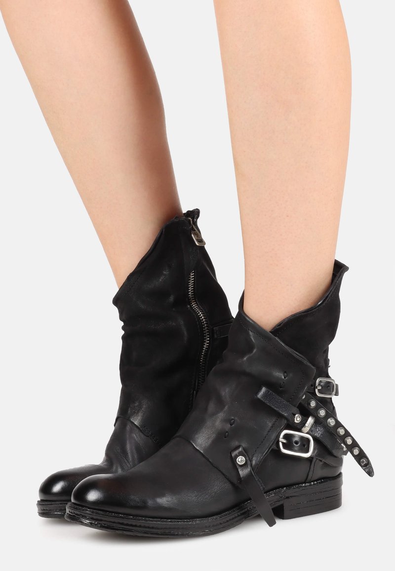 A.S.98 Cowboy-/Bikerstiefelette - nero/schwarz - Zalando.at