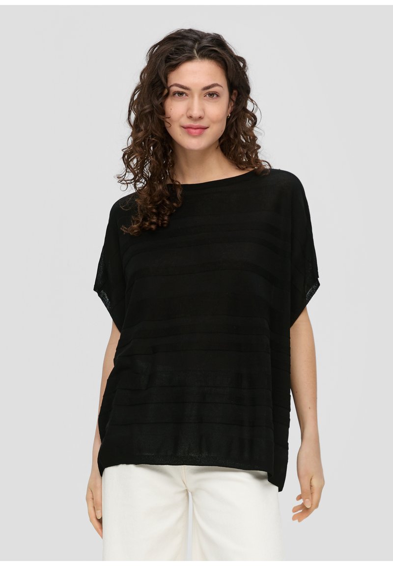 s.Oliver PONCHO - Poncho - schwarz