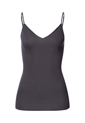 Hanro SEAMLESS SPAGHETTI - Caraco - black pearl
