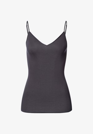 Hanro SEAMLESS SPAGHETTI - Unterhemd/-shirt - black pearl