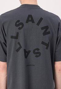 AllSaints TIERRA CREW - Apdrukāts T-krekls - jackson blue