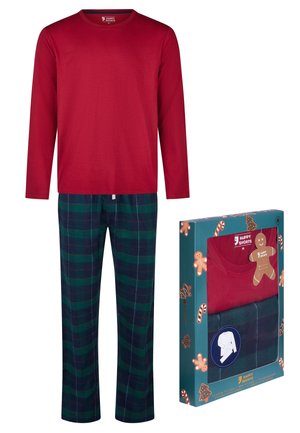 CHRISTMAS SET GIFTBOX - Pyjama - red/green checkered flannel