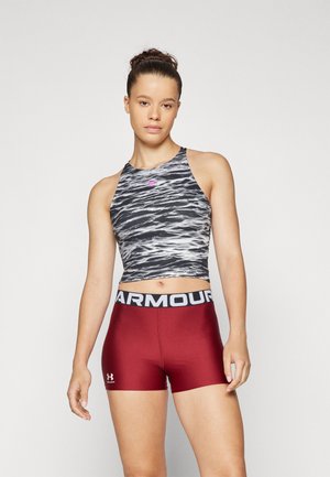 Under Armour LETS GO - Viršus - black/vivid magenta