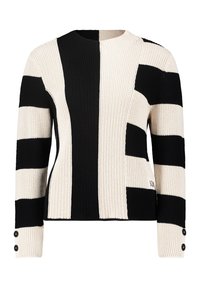 Pullover - patch beige black