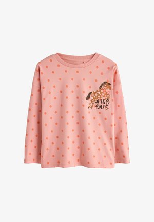Next, LONG SLEEVE TOP - Top s dlhým rukávom - pink spot horse