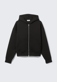 SIMON SCUBA ZIP - Sweater met rits - black dark