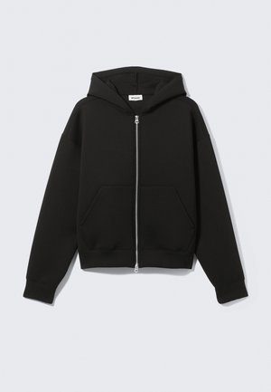 Weekday SIMON SCUBA ZIP - Sweatjacke - black dark