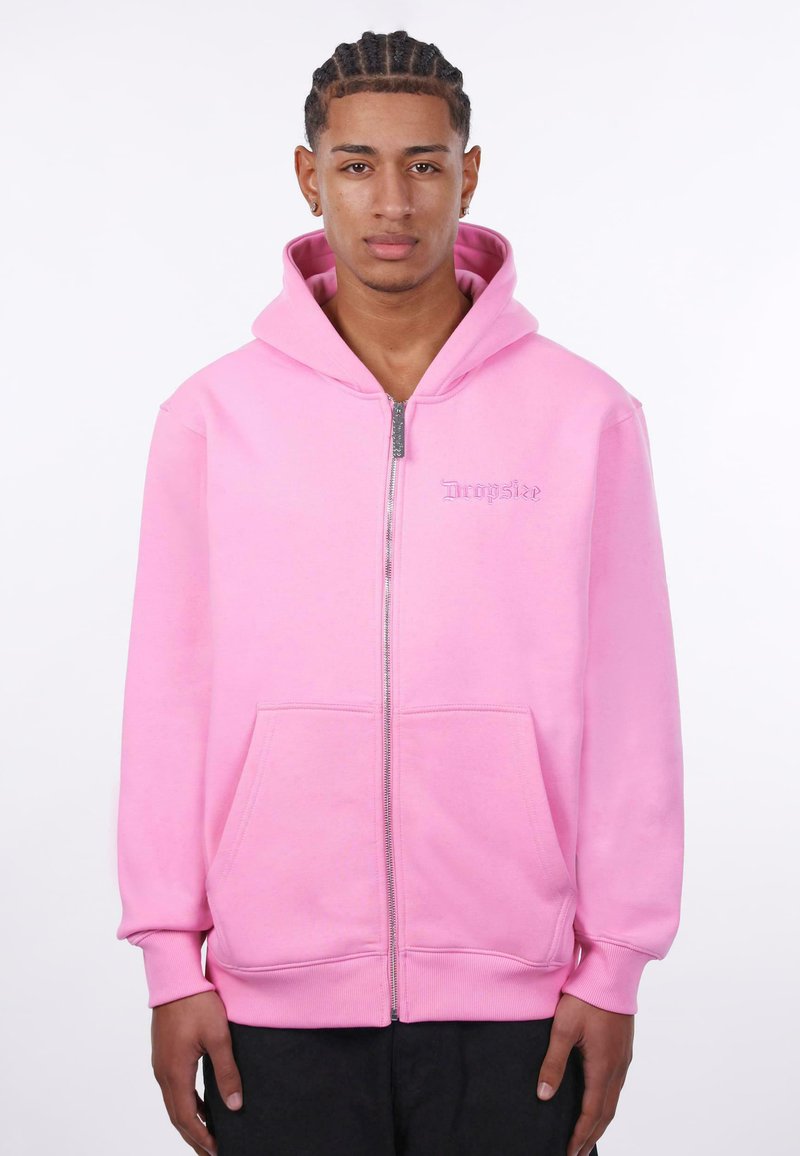 Dropsize Majica s kapuljačom i patentnim zatvaračem - pink