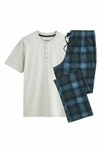 Next MOTIONFLEX COSY SET STANDARD - Nattøj sæt - grey blue check