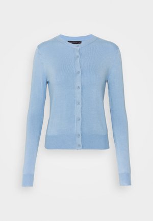 CREW CARDI PLAIN - Chaqueta de punto - blue
