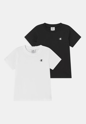 AMERICAN CLASSICS CREW NECK 2 PACK - T-shirt basique - black/white