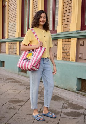 Street One Studio, CANVAS SHOPPER WITH STRIPESMUSTER - Cabas - multicolor