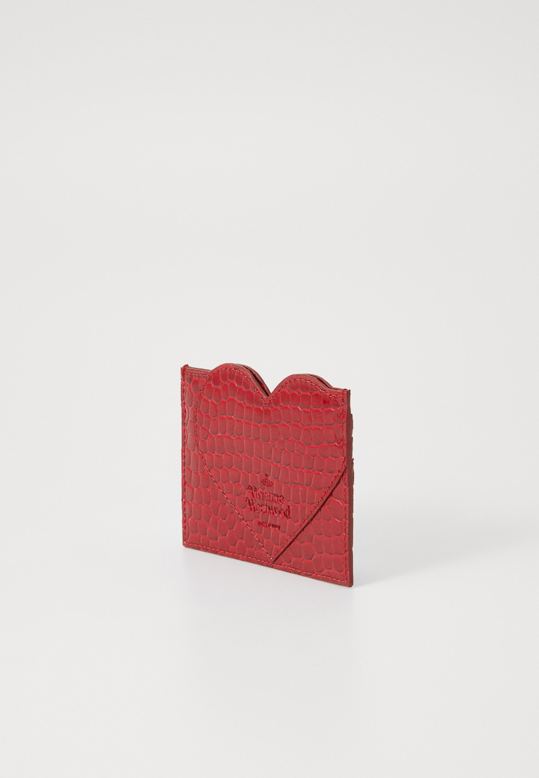 ★【VIVIENNE WESTWOOD】 ORB Heart Card Wallet★ Heart Card Holder in RED-ENAMEL-ORB | Vivienne Westwood®