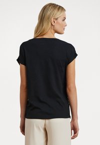 Lauren Ralph Lauren BEADED COTTON JERSEY TEE - Majica kratkih rukava s printom - black
