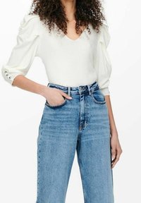 ONLY Stickad tröja - off-white