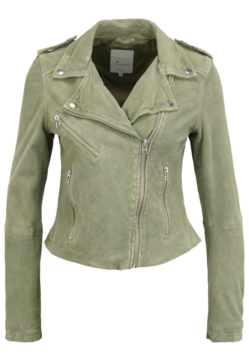 Damen Leichte Jacken | Goosecraft MARLIN Lederjacke olive moss/oliv - QC78204 Damen Leichte Jacken | Goosecraft MARLIN Lederjacke olive moss/oliv - QC78204