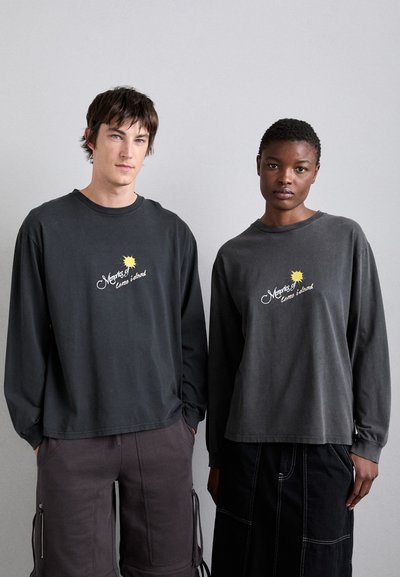 Carne Bollente CUM TO ISLAND UNISEX - Top dugih rukava - washed black