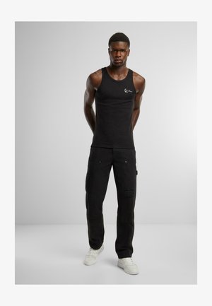 Karl Kani Uomo 2 Pacco Magliette Essential Signature – T-shirt Girocollo In Cotone, Taglia M, Colore Bianco
