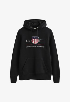 GANT, REG ARCHIVE SHIELD HOODIE - Hoodie - black