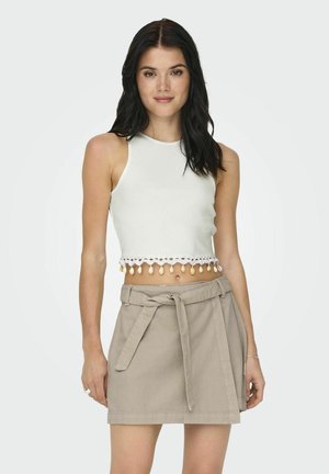 GESCHNITTEN RUNDHALS  - Blusa - cloud dancer