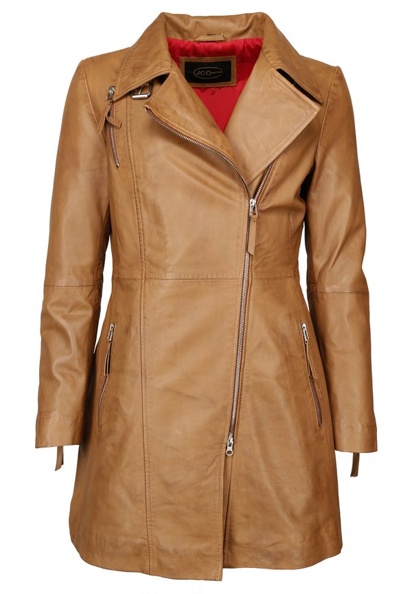 Lederjacke - cognac