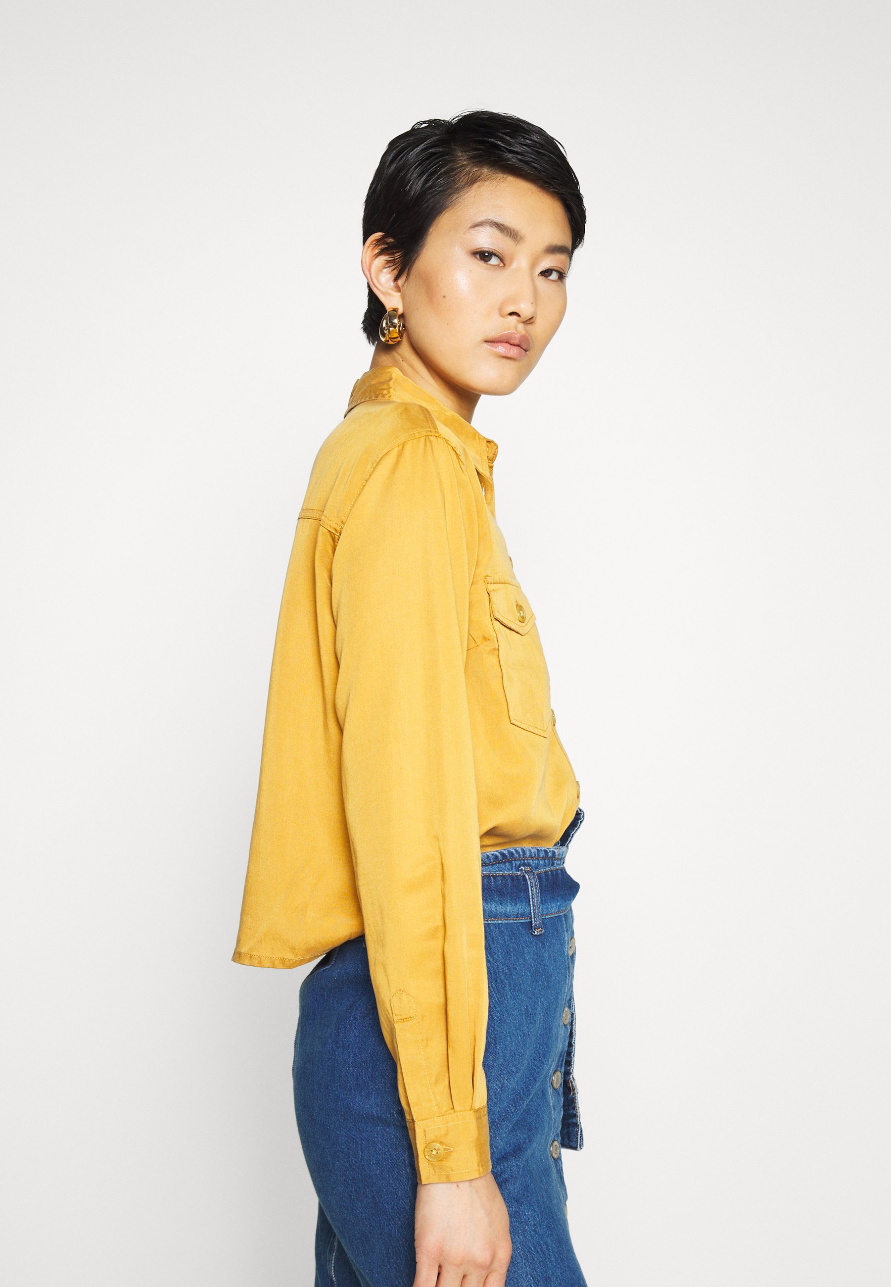 new look yellow blouse