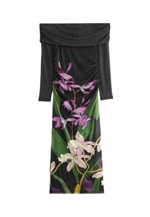 KEW COLLECTION BARDOT  REGULAR FIT - Maxikjoler - black purple floral