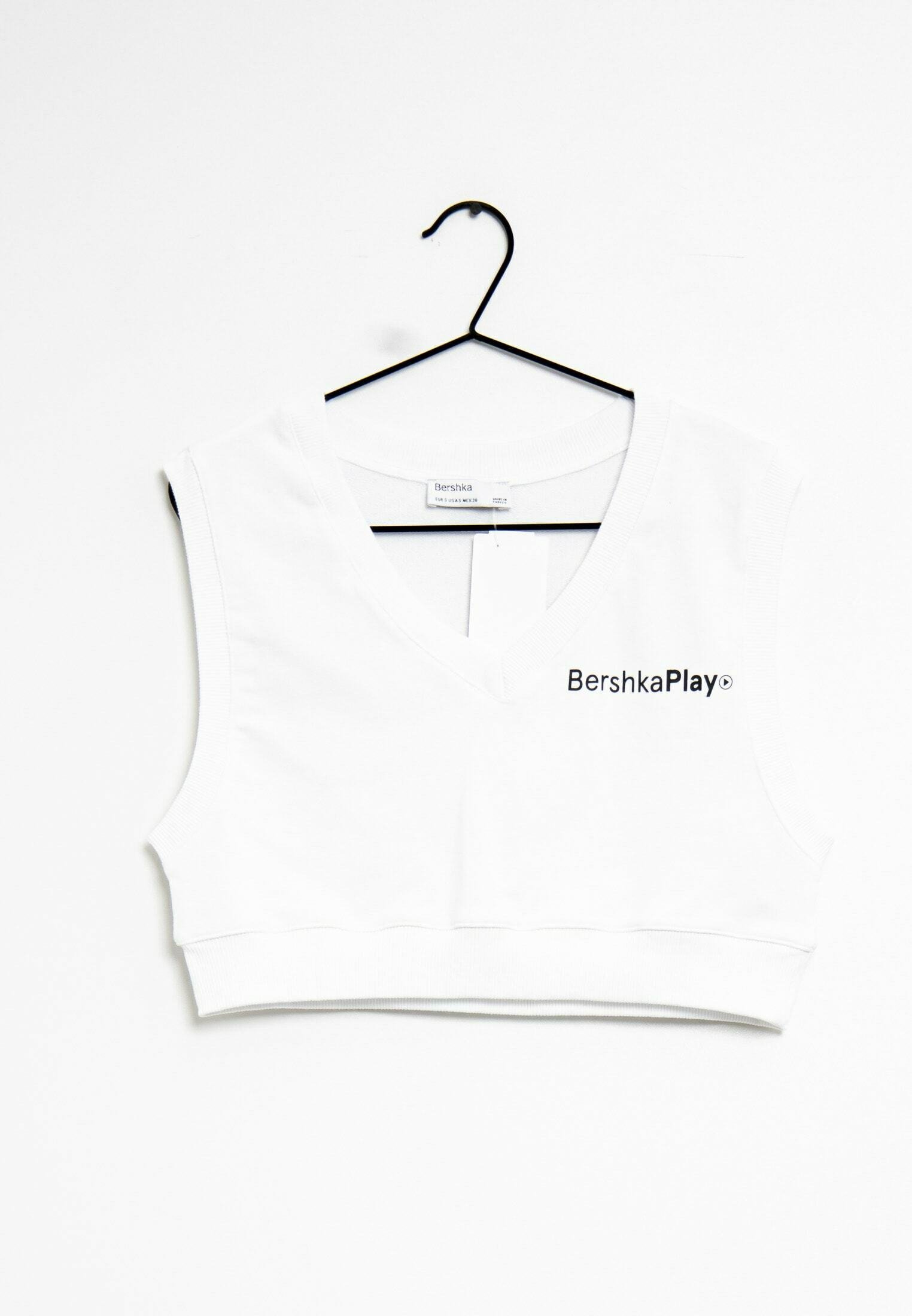 Bershka Top white/blanco (Segunda mano)