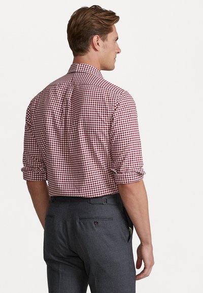 Polo Ralph Lauren GINGHAM OXFORD SHIRT - Srajca - wine/white