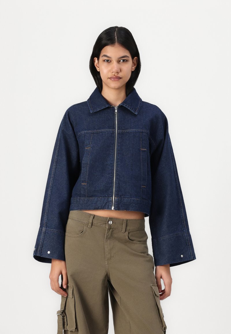 Object OBJBOLETTA JACKET - Teksajakk - dark blue denim
