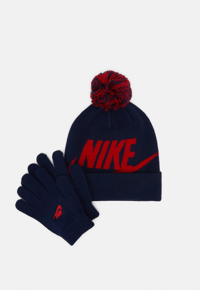 POM BEANIE GLOVE SET - Fingerhandschuh - midnight navy