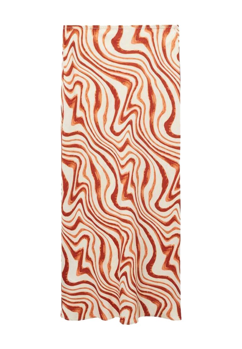 Mango A-lijn rok bruin Mango A-lijn rok bruin