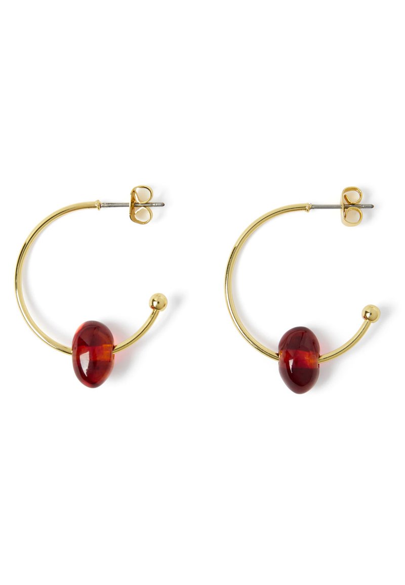 Lot De 10 Colliers Avec Boucles D'oreilles Assorties Rouge Et Or Avec Diamants