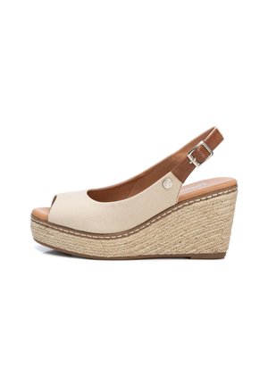 ENVAL SOFT Sandalia De Cuña D.Sharon Enval Para Mujer, Negro