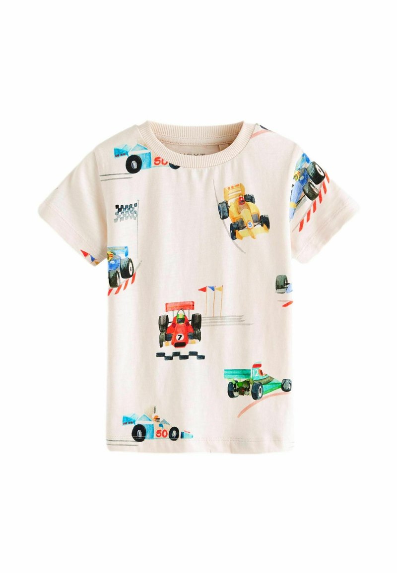 Next ALL-OVER  - T-shirt med print - white racecar
