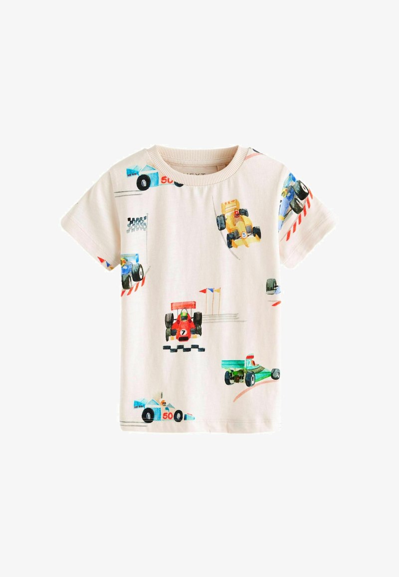 Next ALL-OVER  - Camiseta estampada - white racecar