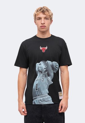Mitchell & Ness, NBA LEGENDS PLAYER TEE LOS ANGELES LAKERS SHAQUILLE O'NEAL - Article de supporter d'équipe de club - black