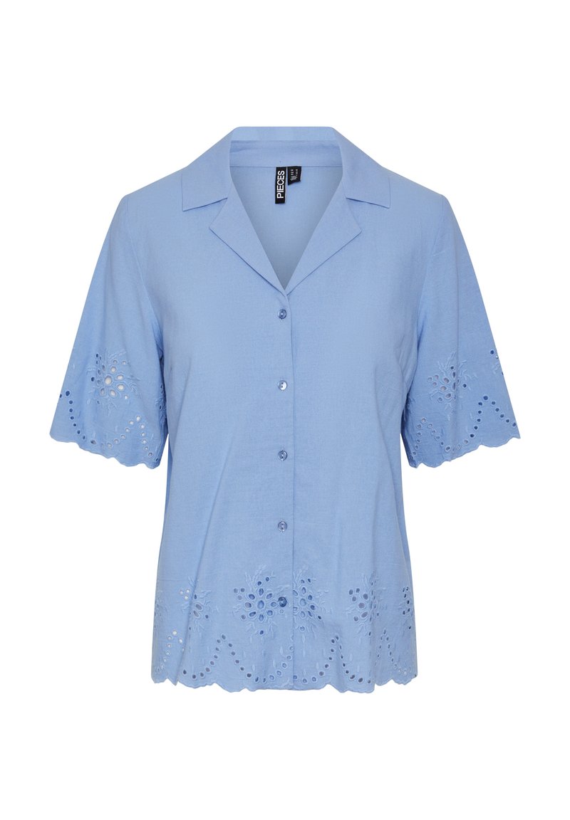 Pieces Overhemdblouse blauw Pieces Overhemdblouse blauw