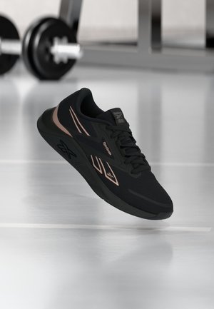 Reebok, NANOFLEX - Training shoe - black/copper metallic