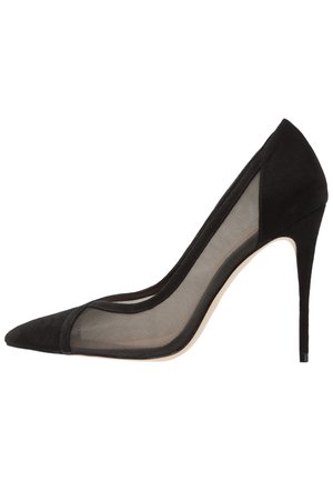 Højhælede pumps - black