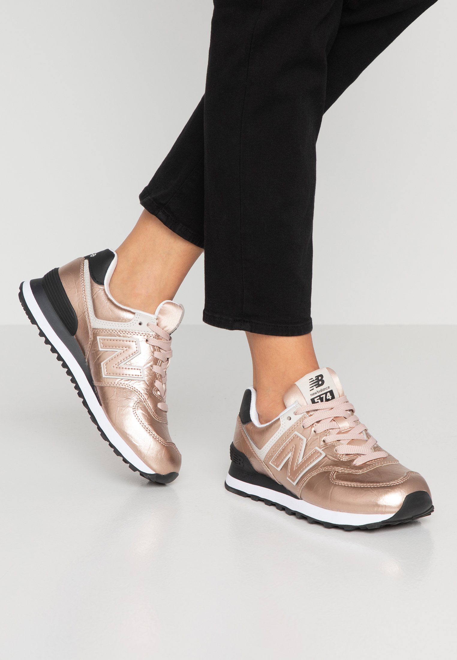 New Balance Wl574 Sneaker Low Rose Gold Rosa Zalando De