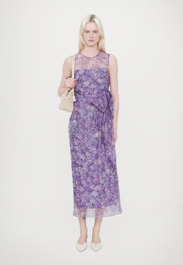 PAINTED HYDRANGEA MILEY DRESS - Cocktail dress / Party dress - lilac wine4