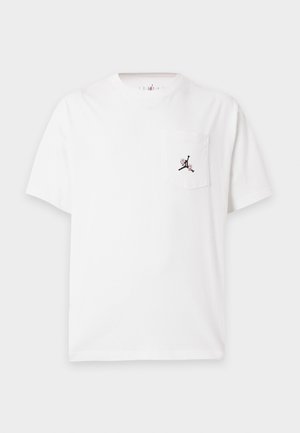 Jordan, POCKET CREW - Βασικό μπλουζάκι - white/black