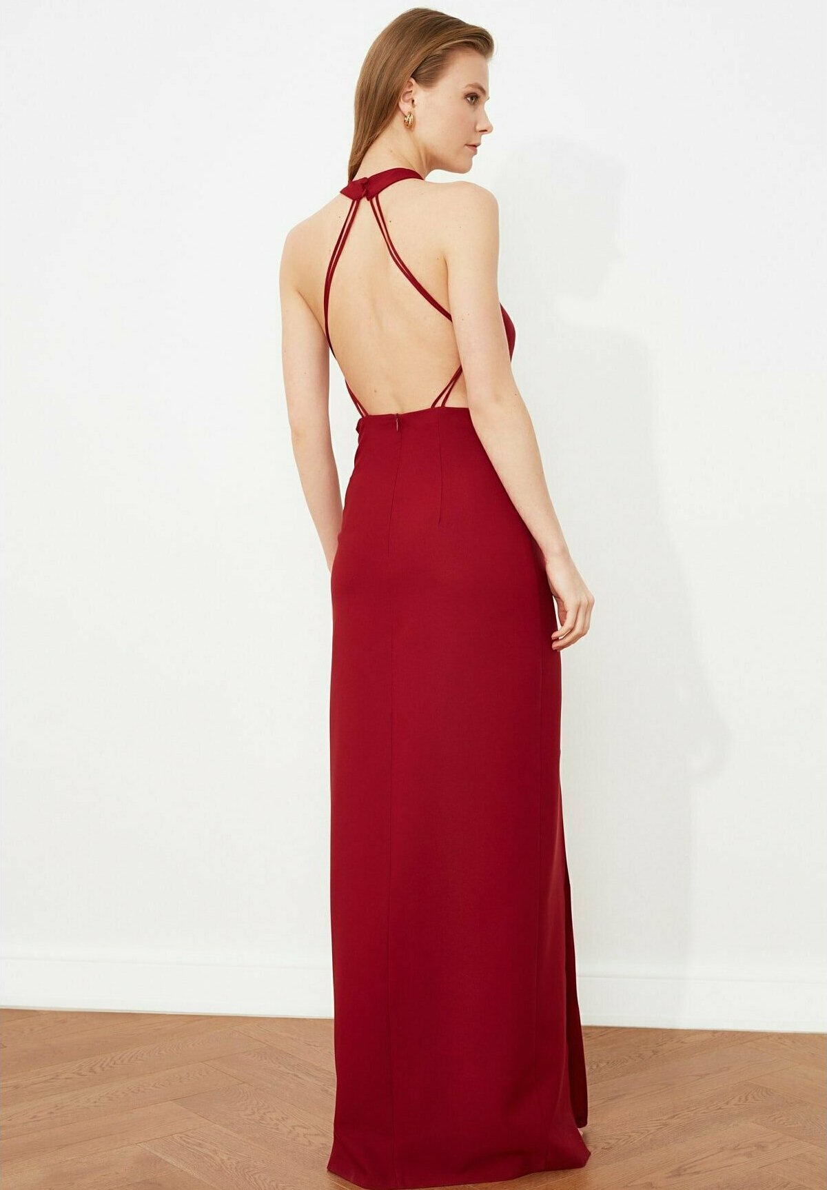 Trendyol Abito da sera - burgundy/bordeaux - Zalando.it