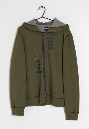 Desigual Sweater met rits - green