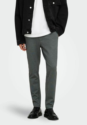Only & Sons ONSMARK SLIM HERRINGBONE 2911 PANT NOOS - Chino - castor gray