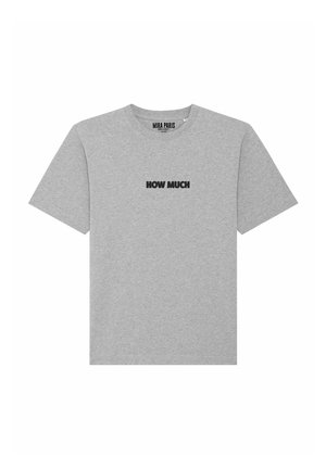 HOW MUCH HEAVYWEIGHT - Print T-shirt - mottled grey