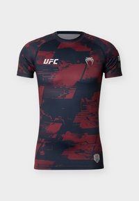 UFC ZENITH BY VENUM FIGHT WEEK MEN'S RASHGUARD - Φανέλα - navy blue/burgundy/silver-coloured