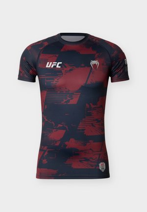 UFC ZENITH FIGHT WEEK MENS RASHGUARD - Spodnja majica - navy blue/burgundy/silver-coloured